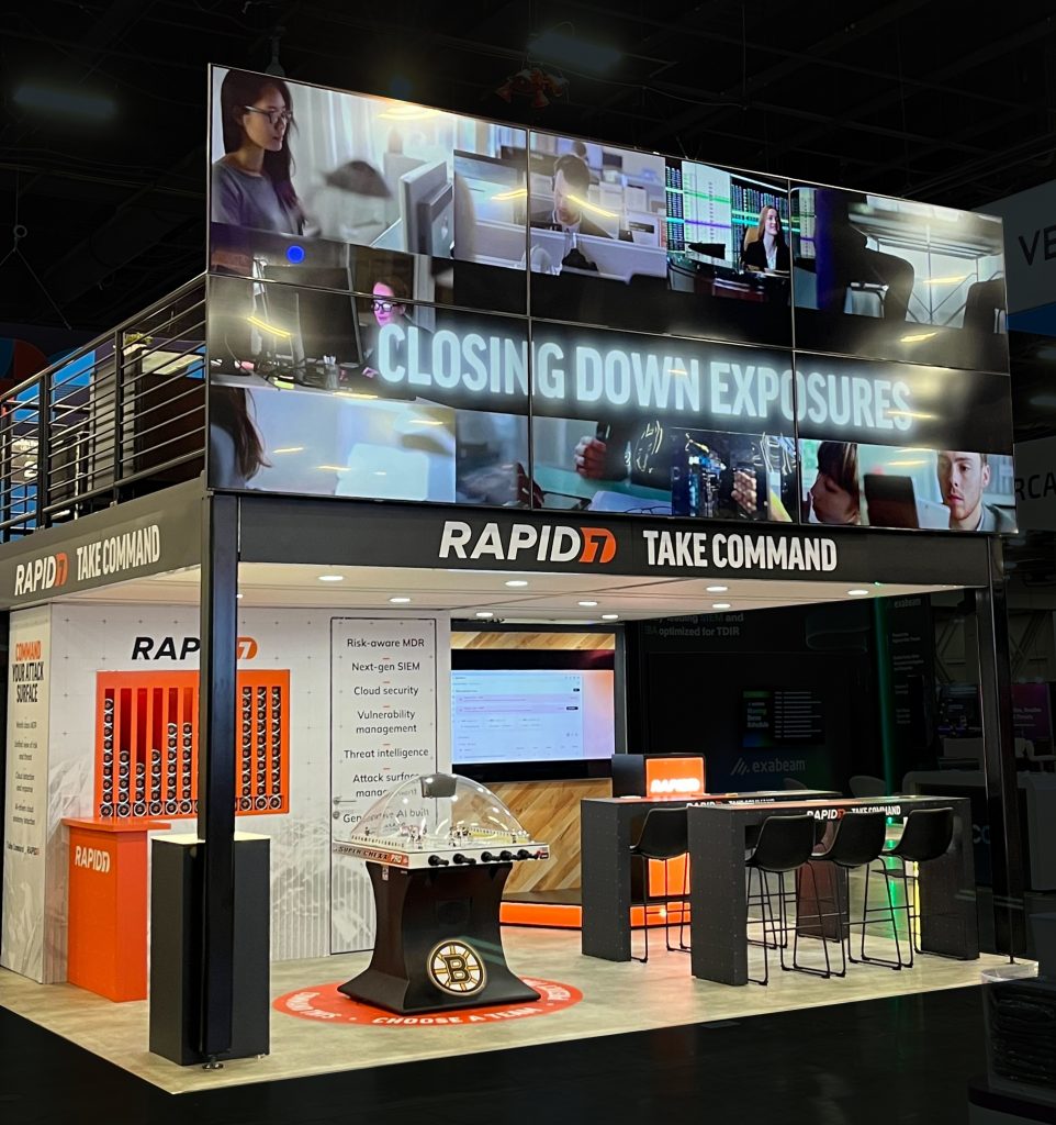 Event booth design and concepting at BlackHat